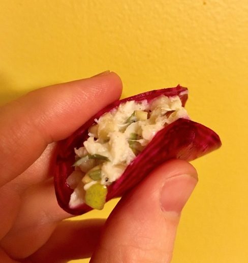 Crab and Beet Tacos
